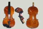 Violin completed in November by Marc Gregoire, Vermont violin maker at Gregoire's Violin Shop