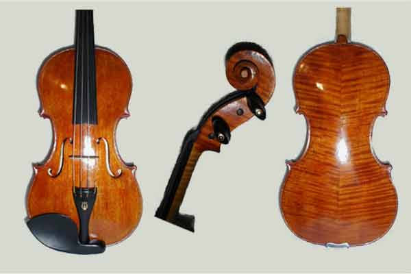 Violin completed in September by Marc Gregoire, Vermont violin maker at Gregoire's Violin Shop